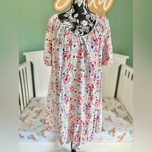 Loft women’s medium floral shift dress